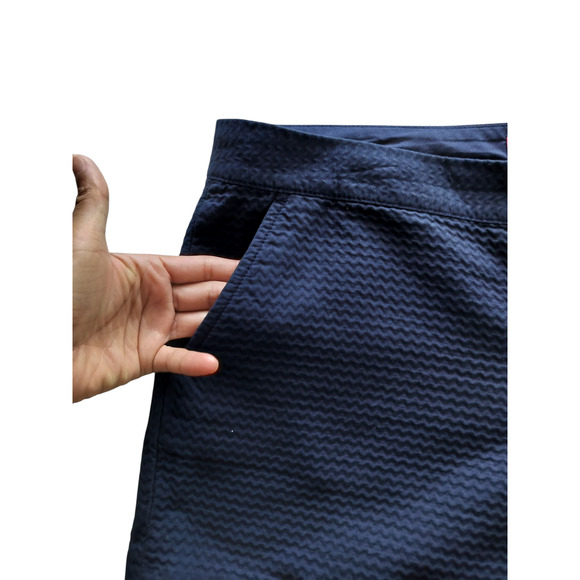 Lilly Pulitzer Women's Buttercup Scalloped Hem Casual Shorts True Navy Size 10 - Picture 4 of 11